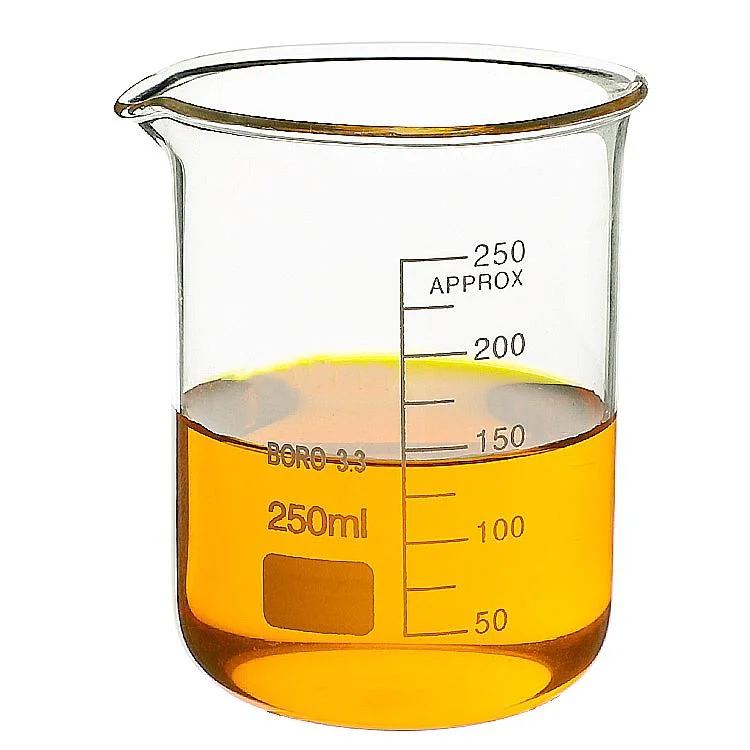 Laboratory Glassware Clear Borosilicate Graduated Beaker Glass Measuring Cup