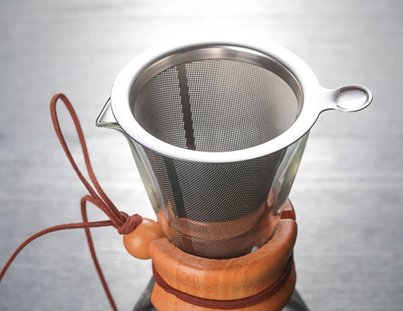 500ml Wooden Collar Glass Sharing Pot Tea Pot Coffee Server