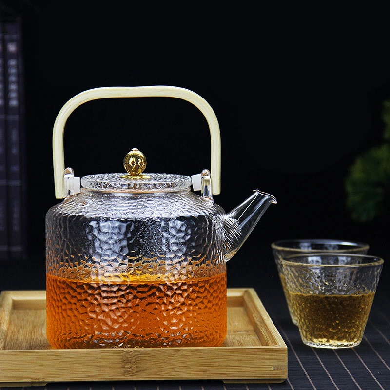 38years New Hammer Print Style Glass Tea Pot 1500ml Capacity
