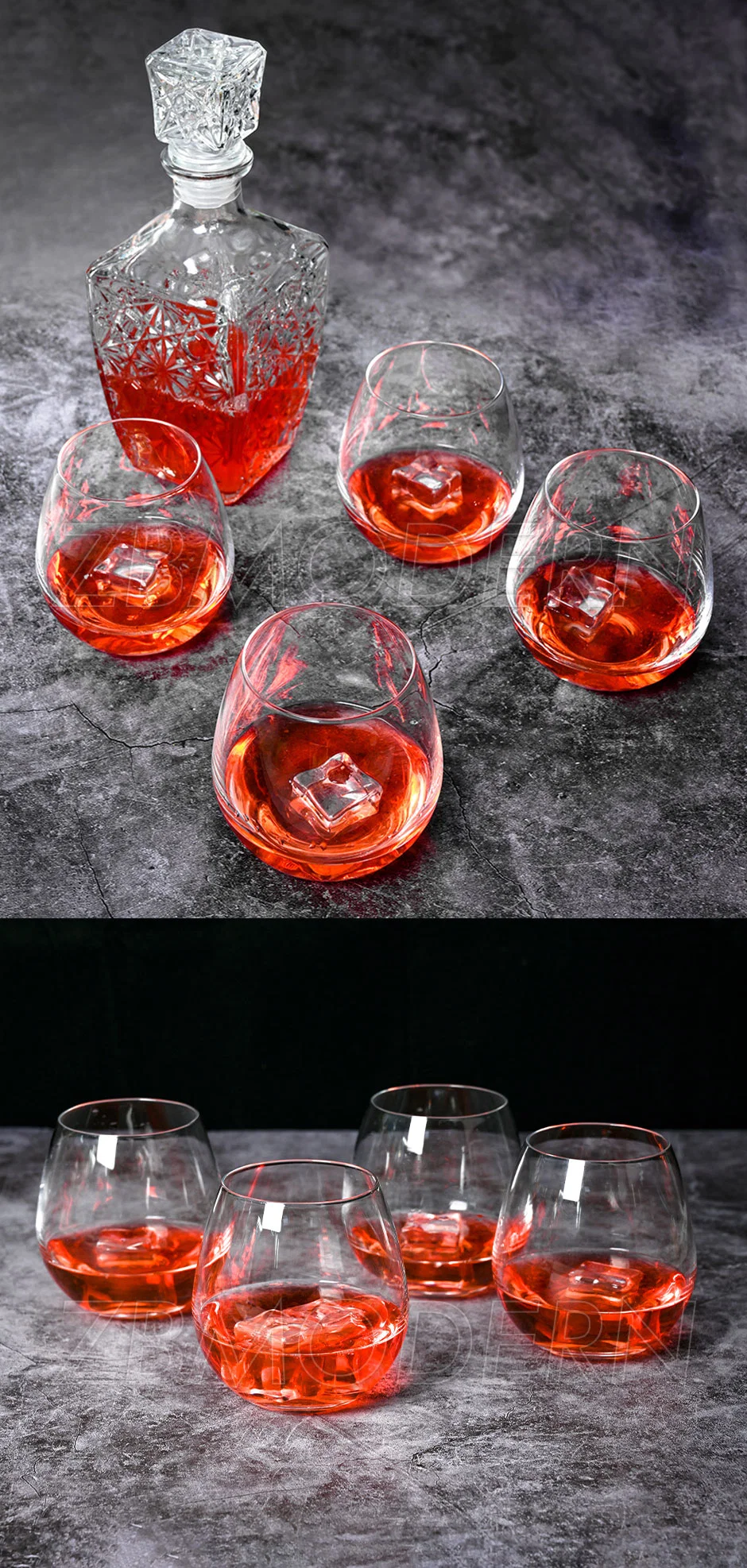 Premium Lead-Free Glass Cups Lead-Free Drinking Drinking Glasses for Water Beverages Stemless Wine Glasses Wholesale