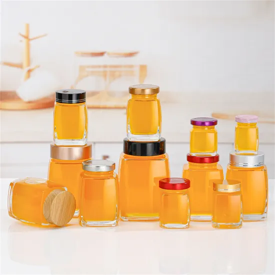 50/75/100/180/280/360ml Glass Jars Honey Sauce Canned Pickle Food Storage Jam Jar Square Glass Jar 