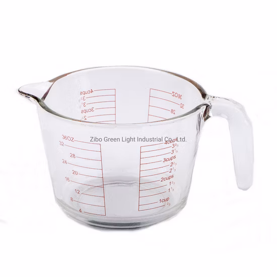 300ml 500ml 1000ml Borosilicate Glass Measuring Cup with Handle