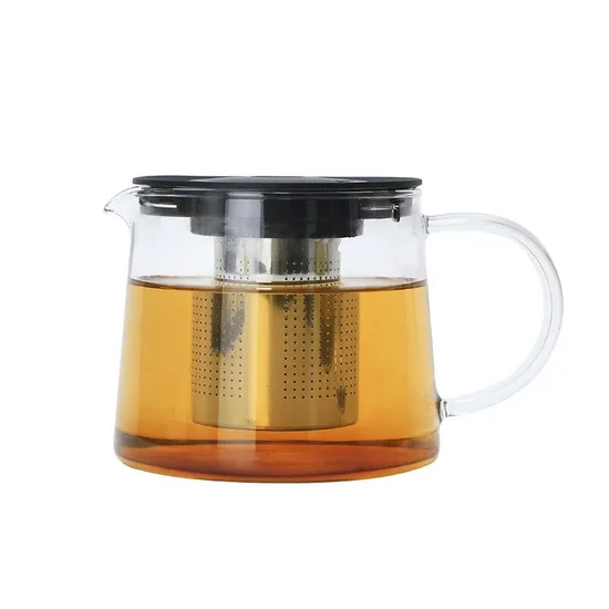 Promotional Glass Teapot Large Capacity Food Grade Heatproof Teapot 