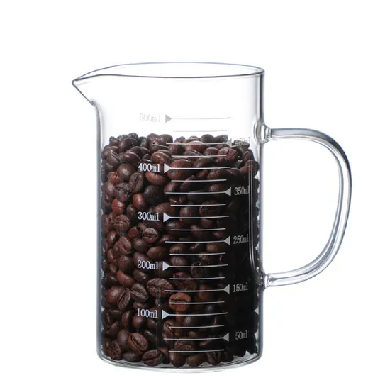 Glass Measuring with Scale High Borosilicate Cup with Scale Handle for Baking Kitchen Gadgets Baking Tools Wbb18206 