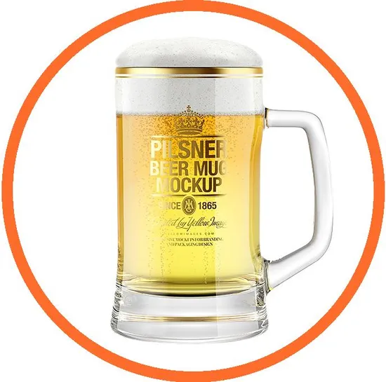 Custom Pop Shaped Cups Mug Cans Mugs Sublimation Glass Beer Glass 