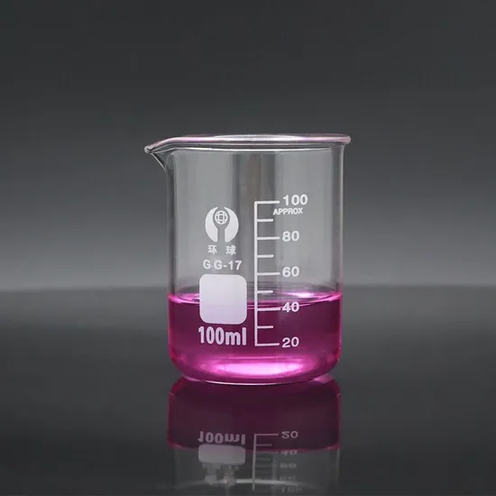 High Quality Clear Measuring Cup Glass Lab Beaker High Temperature Resistance Glass Cup for Lab Use 