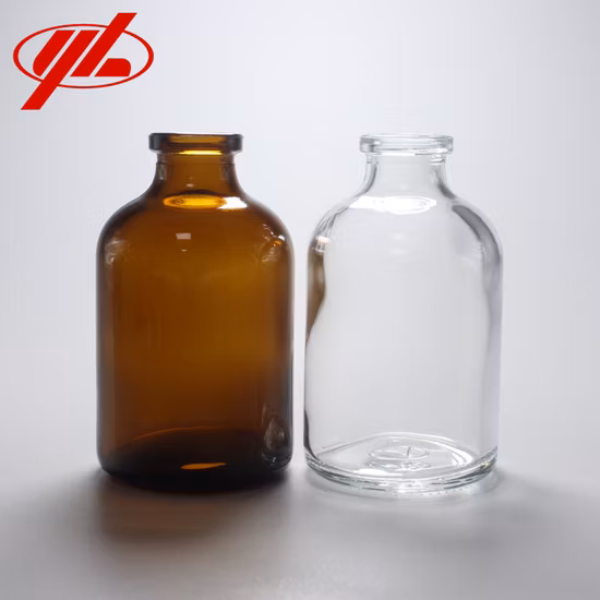 Medical or Cosmetic Clear and Amber Tubular or Moulded Glass Bottles
