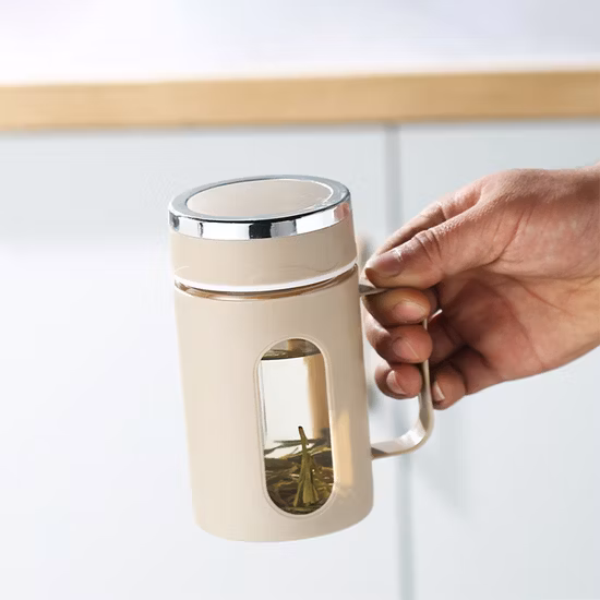 Fashion Home Use Different Size High Borosilicate Glass Measuring Cup with Lid