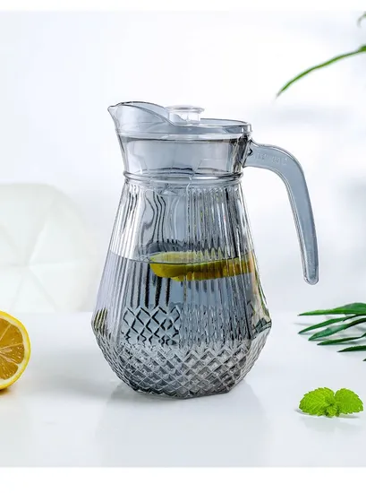 Glass Water Pictcher Glass Water Jug Drink Jug Glass Beverage Jug 