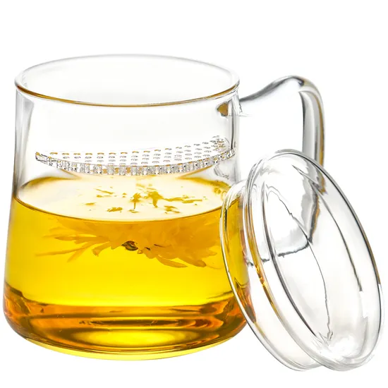 1100ml/1300ml Borosilicate Glass Teapot Kettles with Infuser Clear Multiple Heat Resistant Glass Tea Maker 